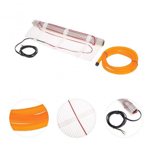 Комплект "Теплый пол" (мат) двухжил. 1200Вт 0.5х16м 8кв.м Classic RNX-8-1200 с экраном Rexant 51-0514-2