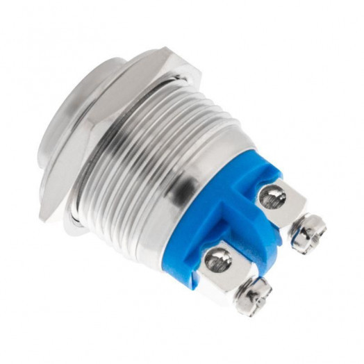 Кнопка антивандальная d16 без фикс. (2с винт) (ON)-OFF выпуклая (A16-A3) блист. Rexant 06-0348-A