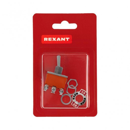 Тумблер 250В 15А (6c) ON-OFF-ON 2п (KN-203) блист. Rexant 06-0328-B
