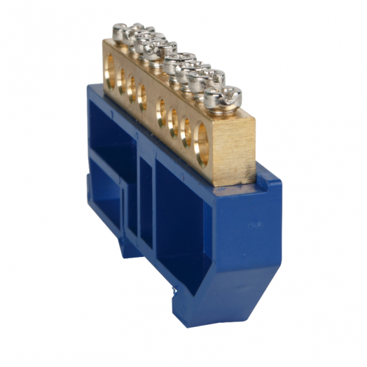 Шина нулевая с изолятором OptiKit BB-D-N-DIN-4-8х12 син. КЭАЗ 277876