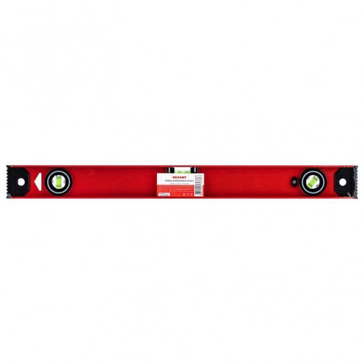 Уровень алюминиевый "Рельс" 600мм 3 глазка (1 поворотный) Rexant 12-9211