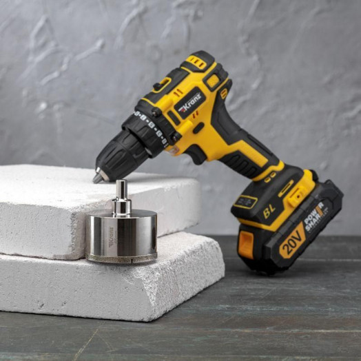 Коронка алмазная 65мм с центровочным сверлом Kranz KR-92-0017