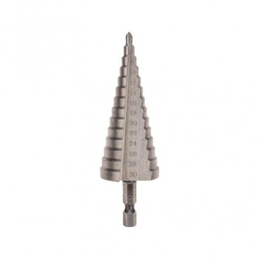 Сверло ступенчатое по металлу 4.0-30.0мм Kranz KR-12-6602