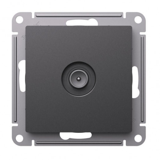 Розетка телевизионная проходная TV AtlasDesign 4дБ механизм базальт SE ATN001492