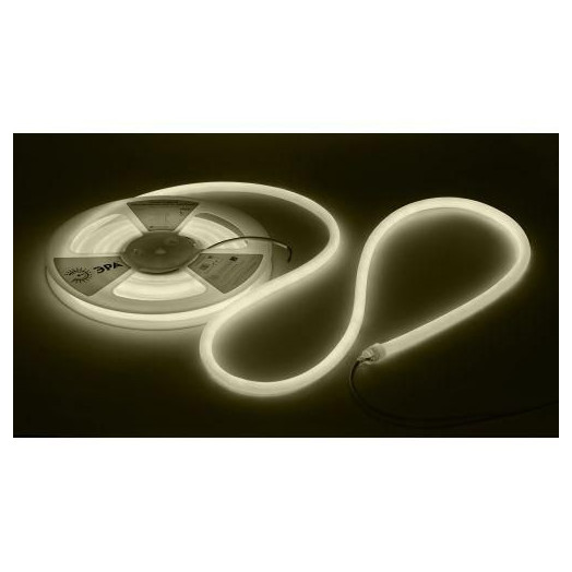 Лента светодиодная LS2835-9.6-120-24-3000K-IP68-5м 24В термостойкая для бани тепл. бел. (в комплекте: 2 заглушки; 10 крепежей)(уп.5м) Эра Б0062320