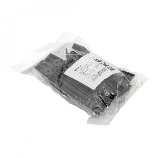 Держатель кабеля односторонний для прямого монтажа (145мм) черн. (уп.10шт) EKF ch-1-b-145