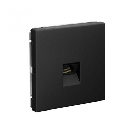 Розетка компьютерная ArtGallery RJ45 кат.5E механизм карбон SE GAL001083