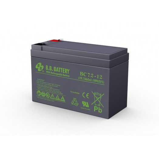 Аккумулятор 12В 7.2А.ч BC 7.2-12 B.B. Battery