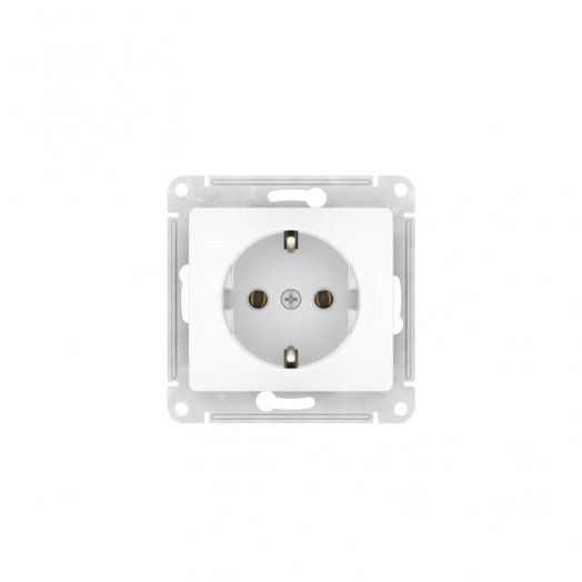 Розетка Glossa 16А с заземл. быстрозажим. клем. механизм бел. SE GSL000143S