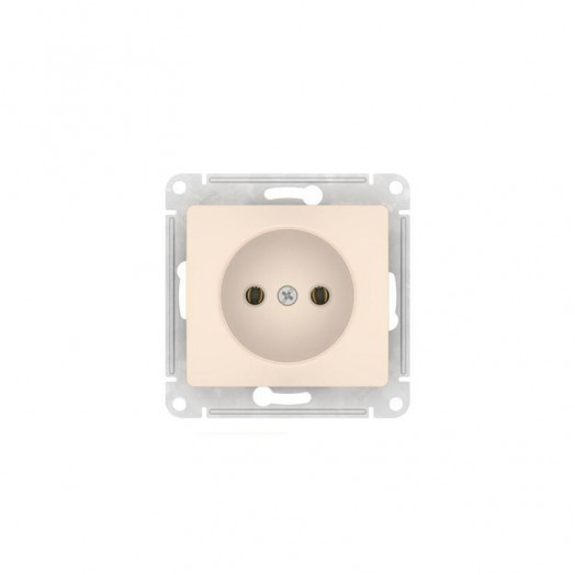 Розетка Glossa 16А без заземл. быстрозажим. клем. механизм беж. SE GSL000241S