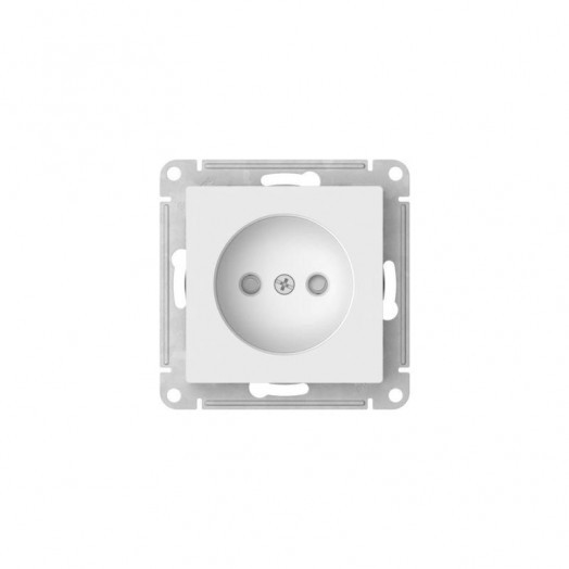 Розетка AtlasDesign 16А без заземл. защ. шторки быстрозажим. клем. механизм бел. SE ATN000149S