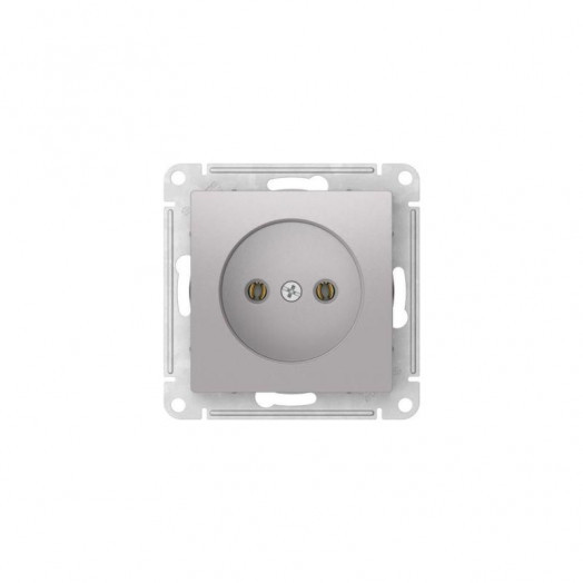 Розетка AtlasDesign 16А без заземл. без шторок быстрозажим. клем. механизм алюм. SE ATN000341S