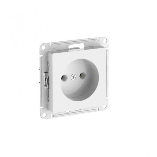 Розетка AtlasDesign 16А без заземл. без шторок быстрозажим. клем. механизм бел. SE ATN000141S