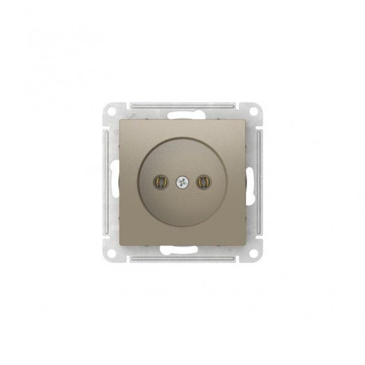Розетка AtlasDesign 16А без заземл. без шторок быстрозажим. клем. механизм шампань SE ATN000541S