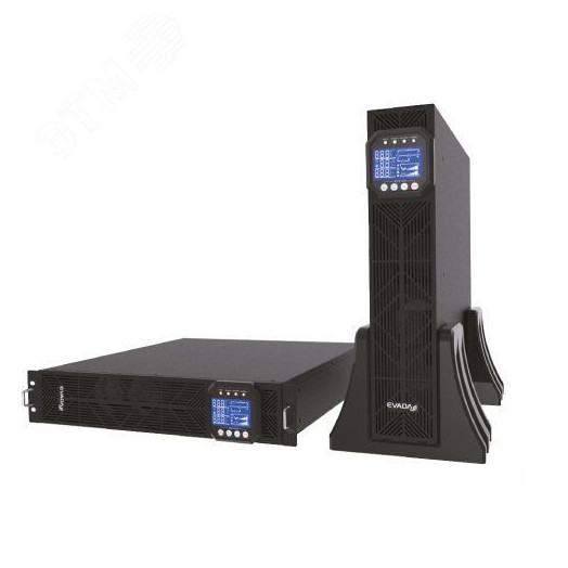 Источник бесперебойного питания DTH11-1KR-Series, Online, 1000 ВА/1000 Вт, фаза 1/1, с внутренними АКБ, в стойку, без креплений и подставок