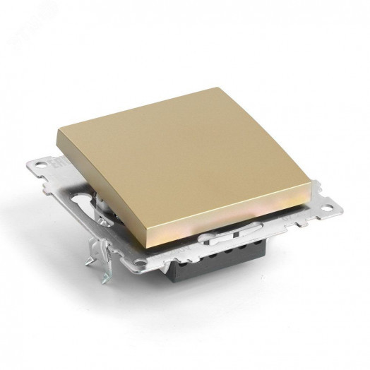 Выключатель одноклавишный (механизм) серия Катрин золото STEKKER