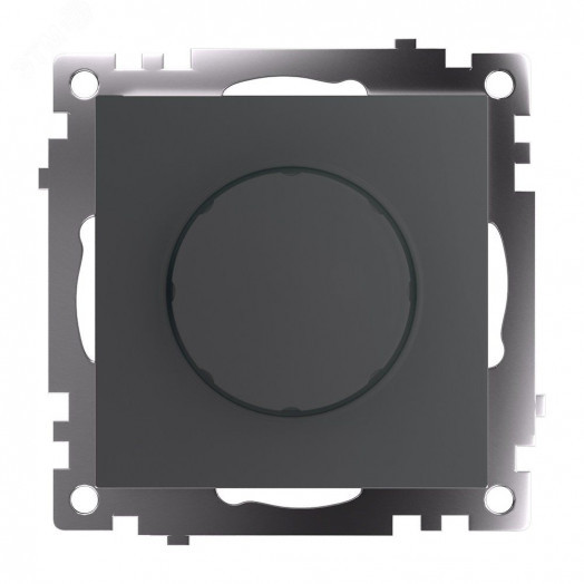 Выключатель диммирующий TRIAC (механизм) 250В 500W серия Катрин графит STEKKER
