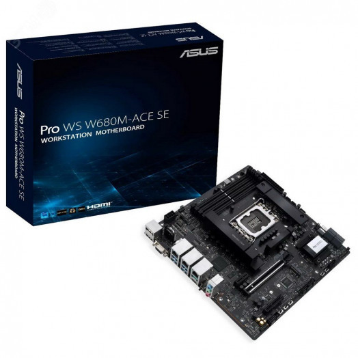 Материнская плата PRO WS W680M-ACE, LGA1700 SE, Intel W680, Micro ATX
