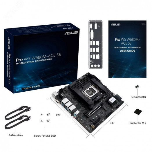 Материнская плата PRO WS W680M-ACE, LGA1700 SE, Intel W680, Micro ATX