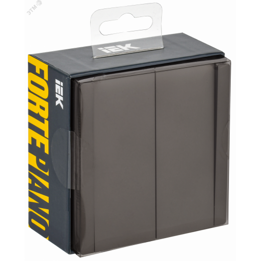 FORTE&PIANO Выключатель 2-клавишный перекрестный 10А FP309 серый IEK