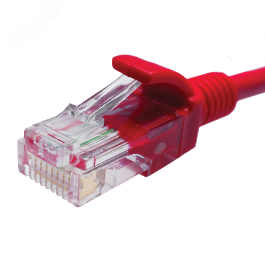 Патч-корд U/UTP Cat.5e 4x2х26AWG (7x0.16mm) Cu PVC красный 2м