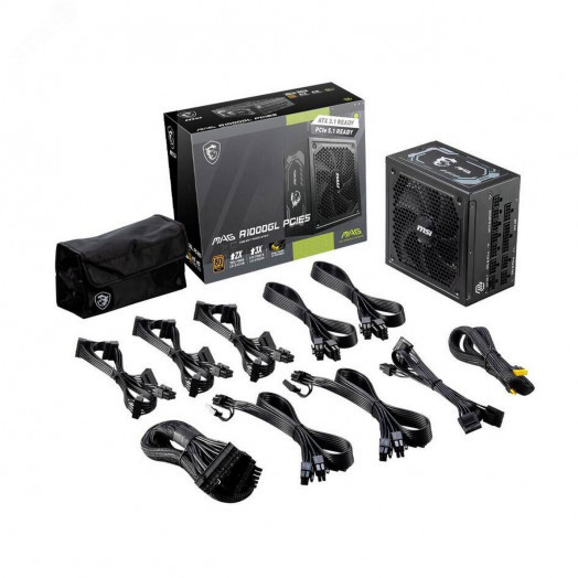 Блок питания MAG A1000GL PCIE5, ATX, 2000 Вт