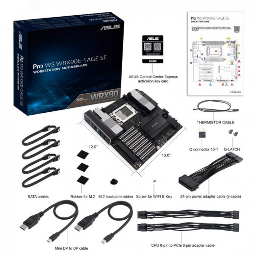 Материнская плата PRO WS WRX90E-SAGE, sTR5, AMD WRX90, SSI EEB, SE