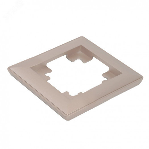 Рамка одноместная пластик серия Катрин шампань STEKKER