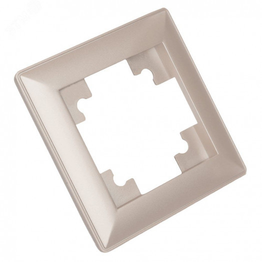 Рамка одноместная пластик серия Катрин шампань STEKKER