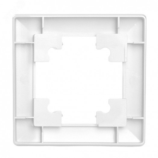 Рамка одноместная пластик серия Катрин белый STEKKER