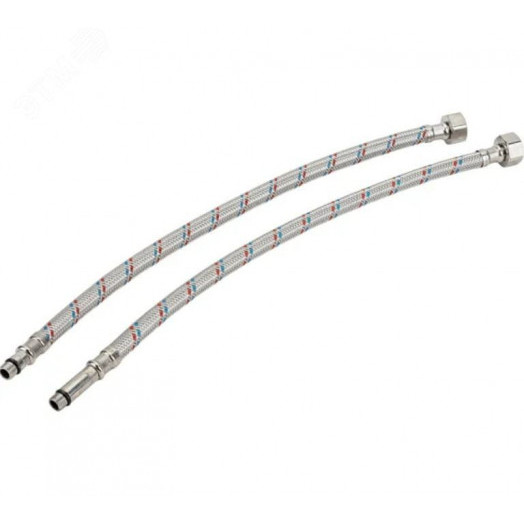 Подводка для смесителей М10х18+М10х35 1/2 100 см нерж сталь пара