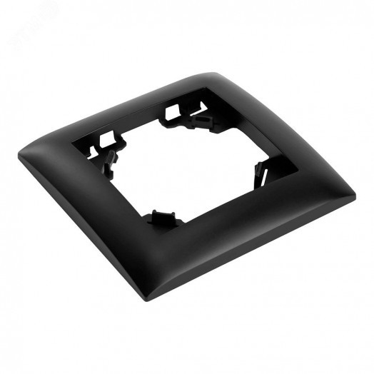 Рамка одноместная горизонтальная серия Эрна Элегант черный STEKKER