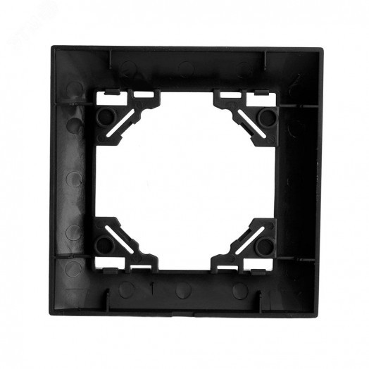 Рамка одноместная горизонтальная серия Эрна Элегант черный STEKKER