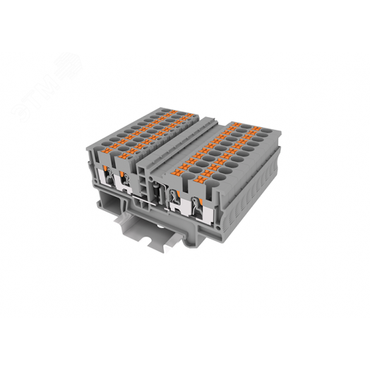 Клемма TP 2-2 со встроенным диодом, Push-in, сечение 2,5 мм. кв., серая