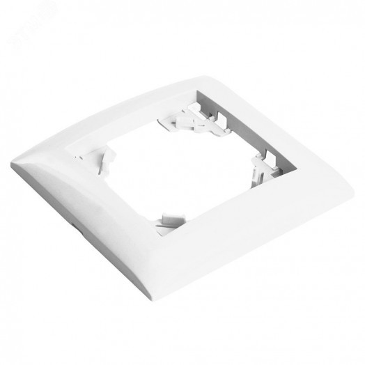 Рамка одноместная горизонтальная серия Эрна Элегант белый STEKKER