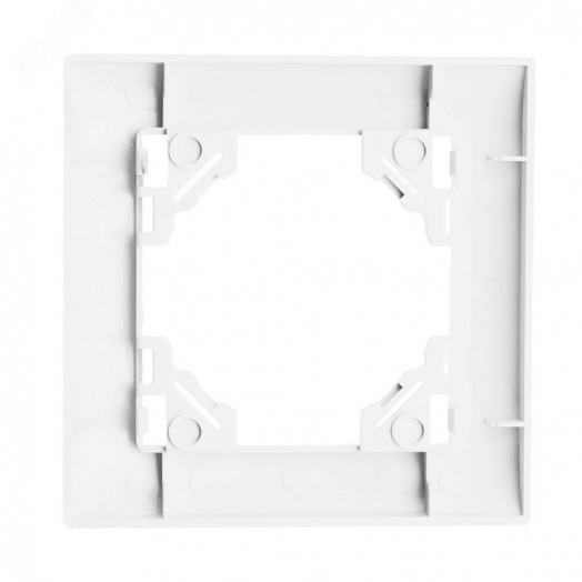 Рамка одноместная горизонтальная серия Эрна Элегант белый STEKKER