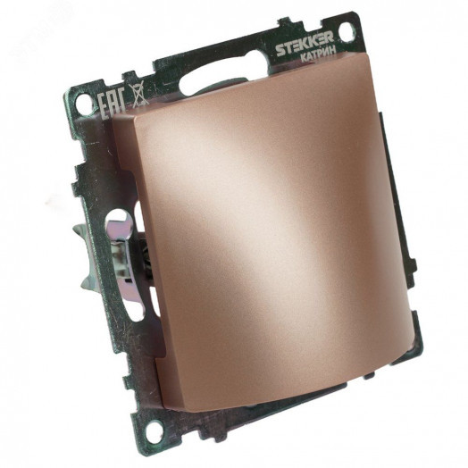 Вывод кабеля (механизм) серия Катрин шампань STEKKER