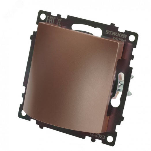 Вывод кабеля (механизм) серия Катрин шампань STEKKER