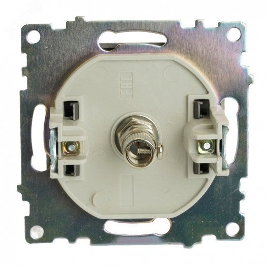 Розетка телевизионная одноместная 75 Ом 5-862МГц (механизм) серия Катрин графит STEKKER