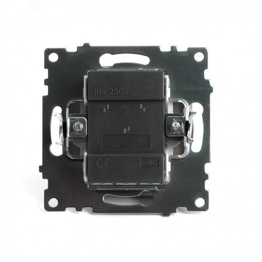 Выключатель двухклавишный (механизм) серия Катрин золото STEKKER