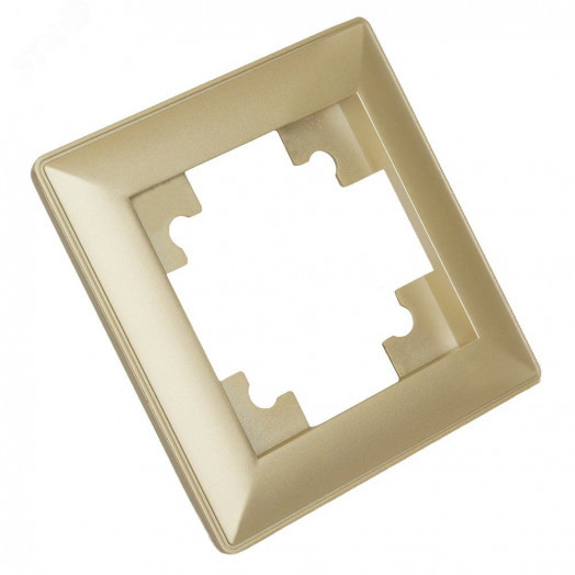 Рамка одноместная пластик серия Катрин золото STEKKER