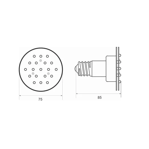 Габариты УПС 1А-К (220 В)
