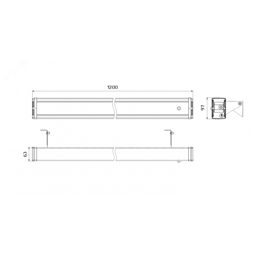 Светильник архитектурный 32Вт, IP65, 4000К, Д 120 град. Фасад-1000-032 (03.840.OPAL.1.K.N)