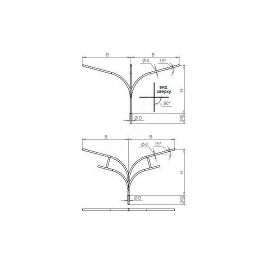 Кронштейн К4К-0,7-1,0-К110/48-0,048-90-ц
