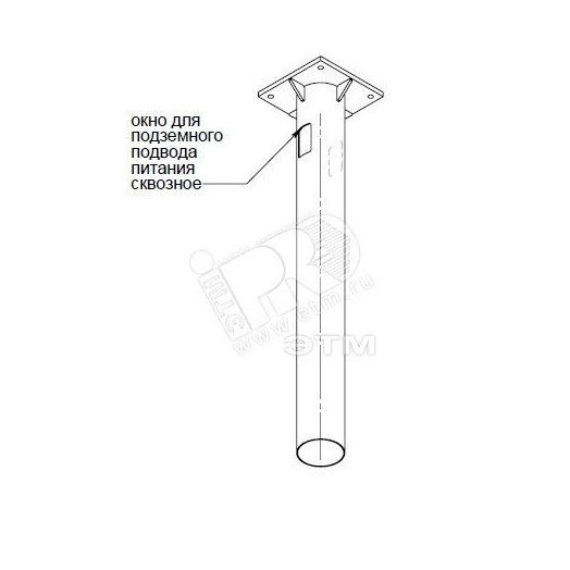Деталь фундамента закладная к ОГК-16