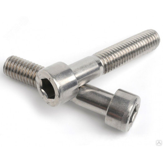Винт с цилиндрической головкой, внутренний шестигранник, неполная резьба ДИН 912 А2 M 4X50