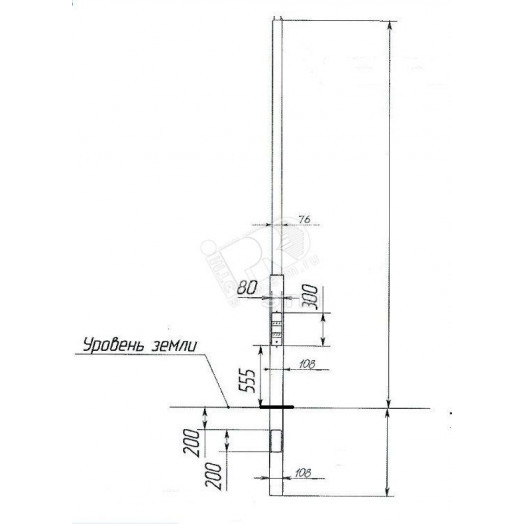 Опора ОП1ф-4,0-108/76/г-К170-130-4х14-ц