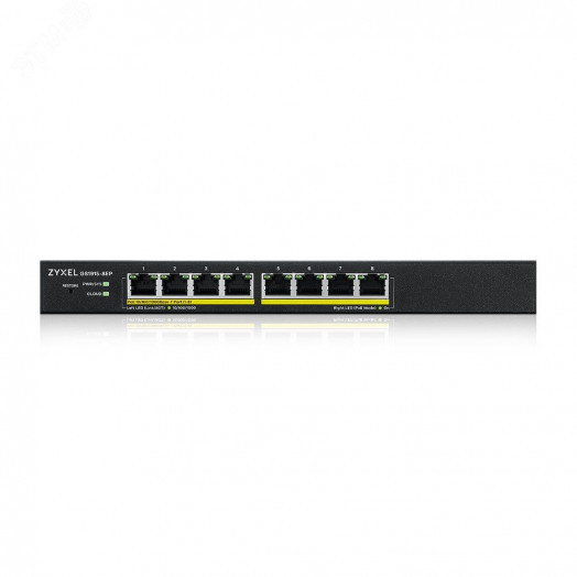 Коммутатор управляемый L2 Smart 8 портов PoE+ 100/1000 Мб/с, 60 Вт