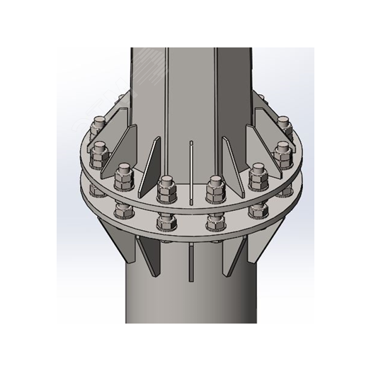Комплект крепежа для ОСф/ОГСф-1,0 (болт М27х190-12 шт, гайка М27-48 шт, шайба 27-48шт)