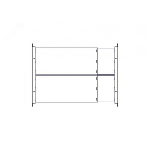 Кабель-канал продольный, 1U, черный